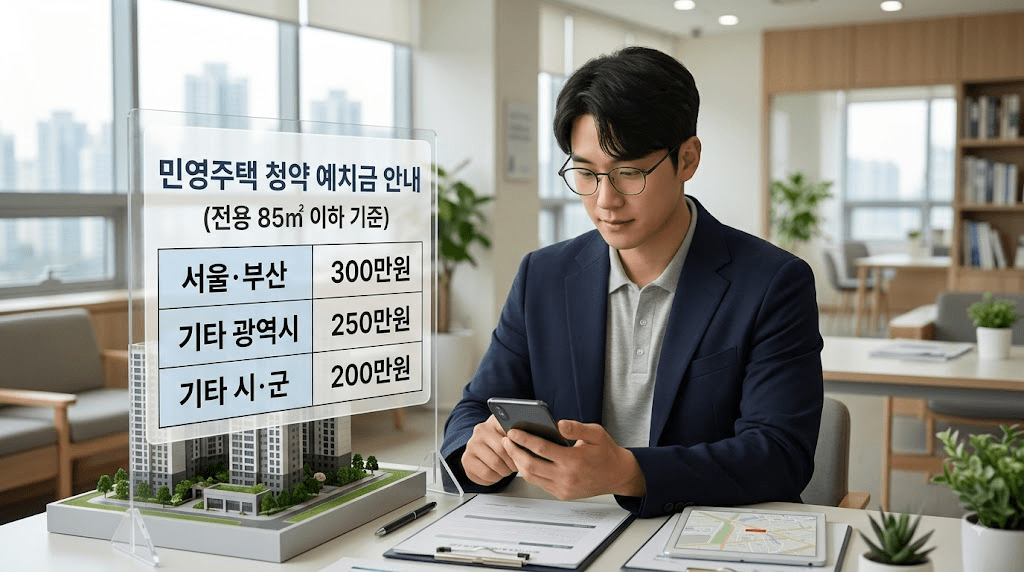 휴대전화 화면을 확인하는 남성