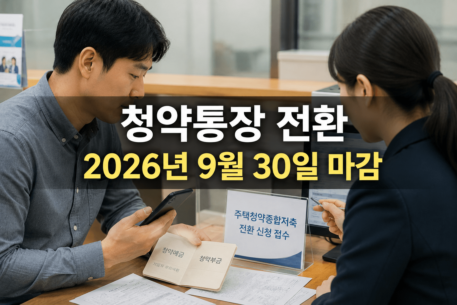 2026 청약예금·청약부금 종합저축 전환｜9월 30일 마감·가입기간 인정