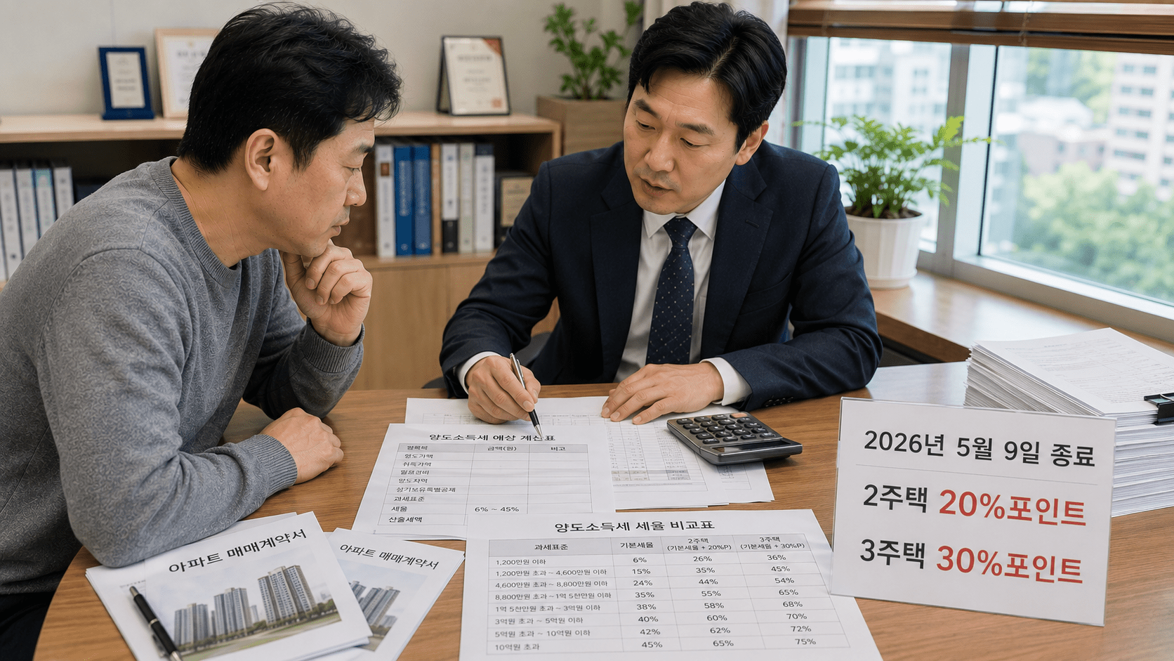 2026 다주택자 양도세 중과｜5월 10일 이후 세율·장기보유특별공제