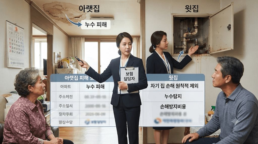 상속 관련 안내 자료를 설명하는 발표자와 참석자들