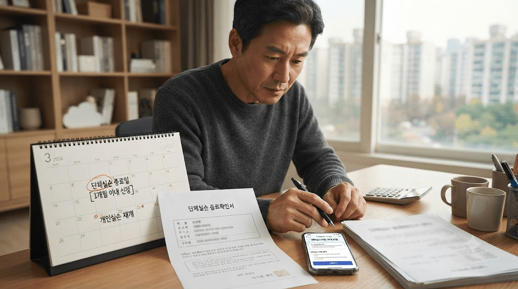 휴대전화 화면을 확인하는 남성
