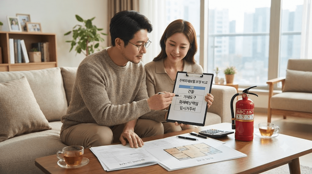 탁자에 펼친 서류를 함께 확인하는 두 사람