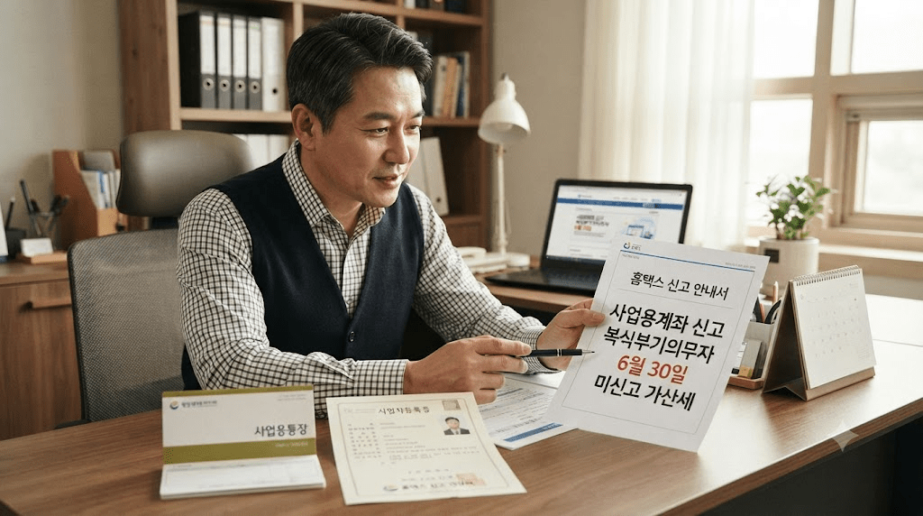 2026 사업용계좌 신고|복식부기의무자·6월 30일·가산세 기준