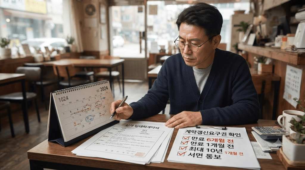 노트북 또는 컴퓨터 화면과 서류를 확인하는 남성