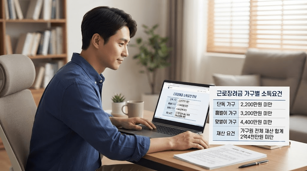 노트북 또는 컴퓨터 화면과 서류를 확인하는 남성