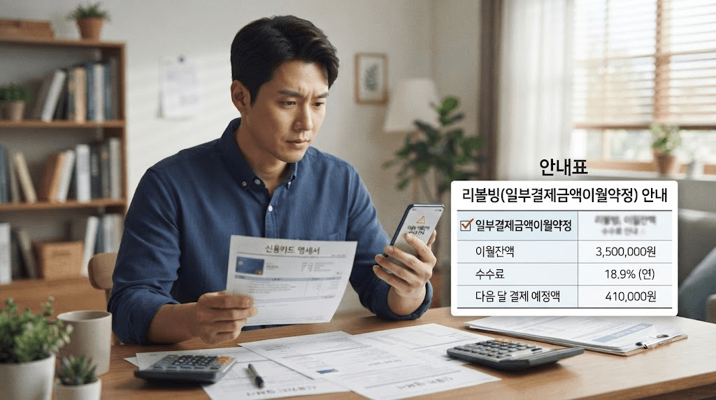 2026 신용카드 리볼빙 위험성｜이자 계산·신용점수·해지 방법