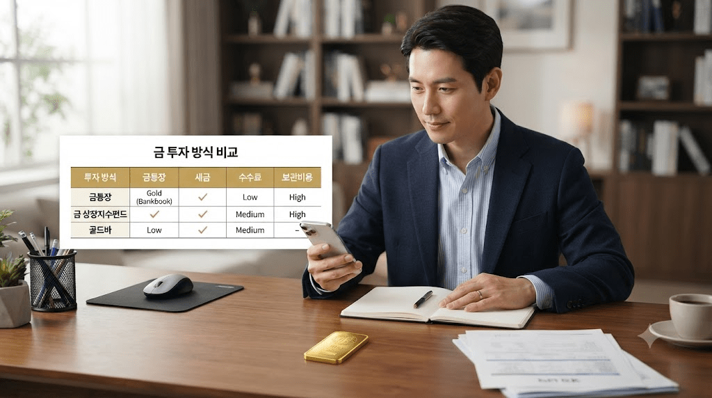 노트북 또는 컴퓨터 화면과 서류를 확인하는 남성
