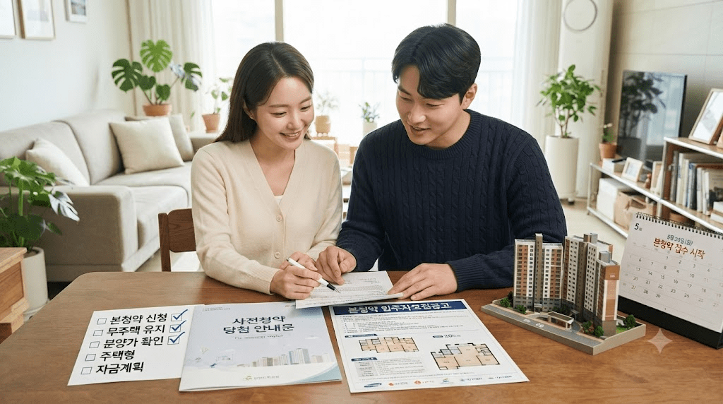 탁자에 펼친 서류를 함께 확인하는 두 사람