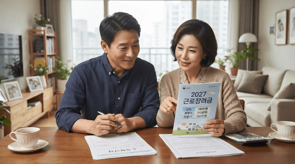 2027 근로장려금 확대｜단독 180만원·맞벌이 최대 360만원