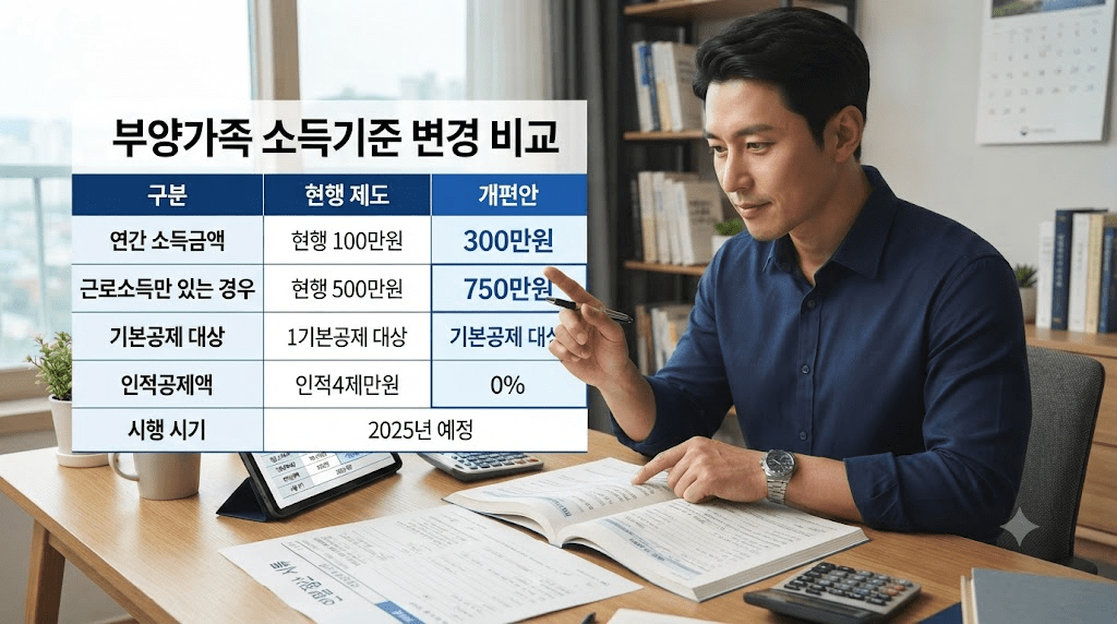 책상에 펼친 서류를 검토하는 남성