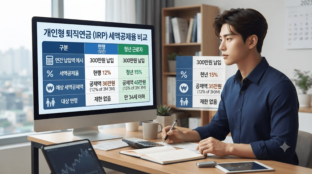 노트북 또는 컴퓨터 화면과 서류를 확인하는 남성