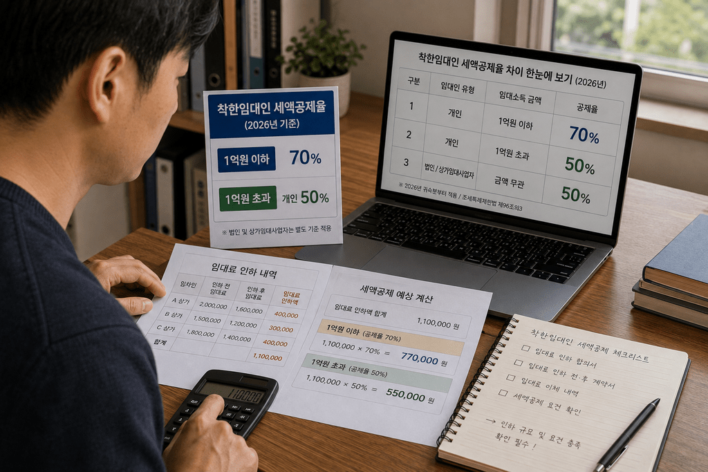 노트북 또는 컴퓨터 화면과 서류를 확인하는 남성