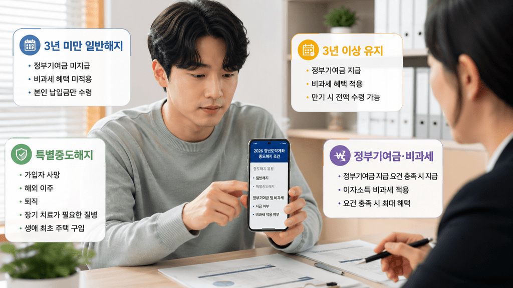 휴대전화와 안내 자료를 함께 확인하는 남성