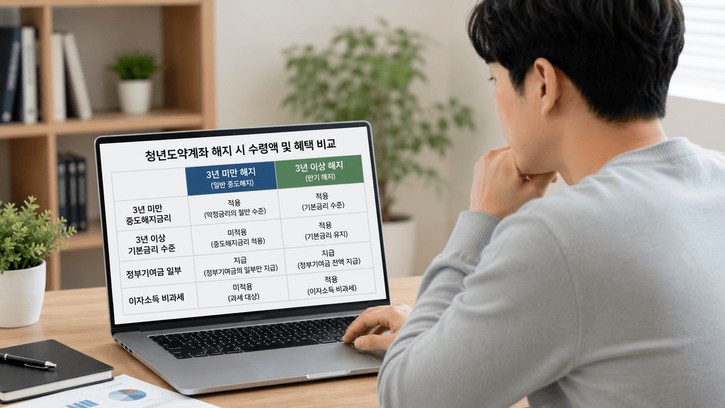 노트북 또는 컴퓨터 화면과 서류를 확인하는 남성