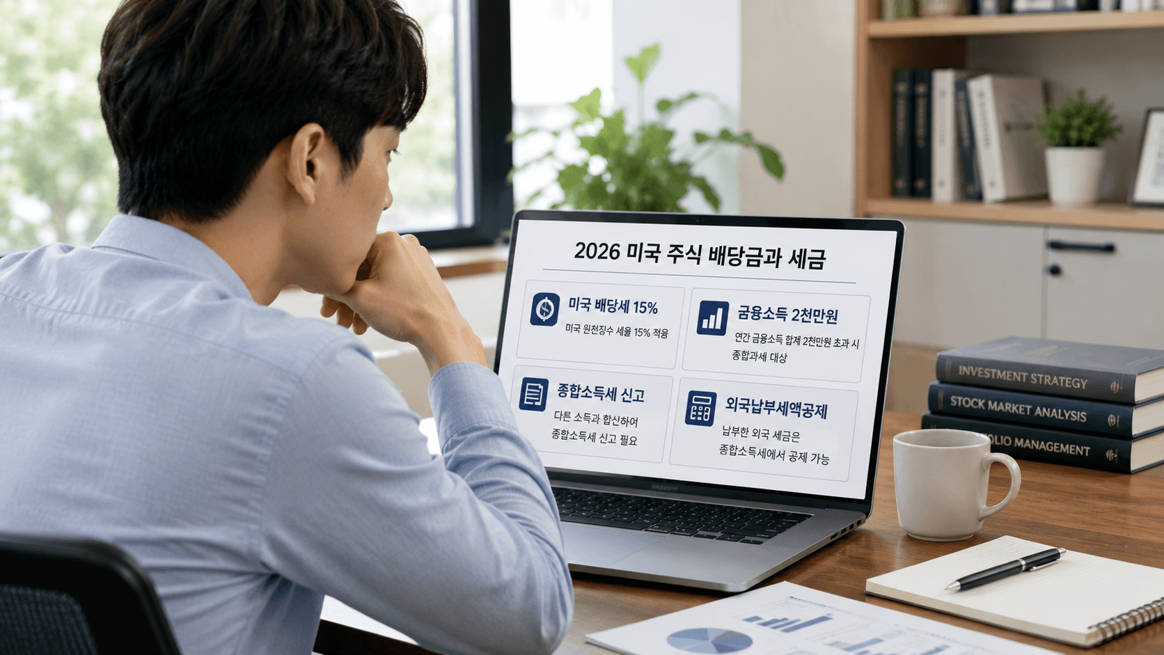 2026 미국 주식 배당금 세금 총정리|원천징수 15%·종합과세·신고방법