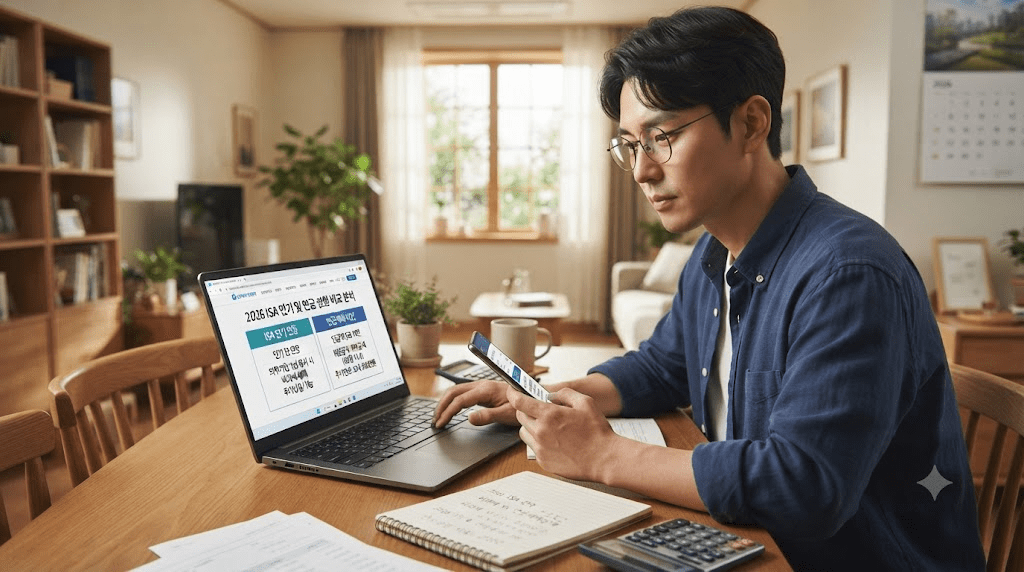 휴대전화 화면을 확인하는 남성