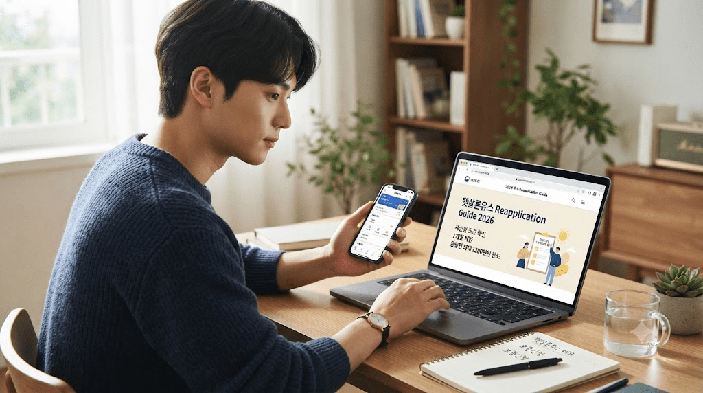 휴대전화 화면을 확인하는 남성