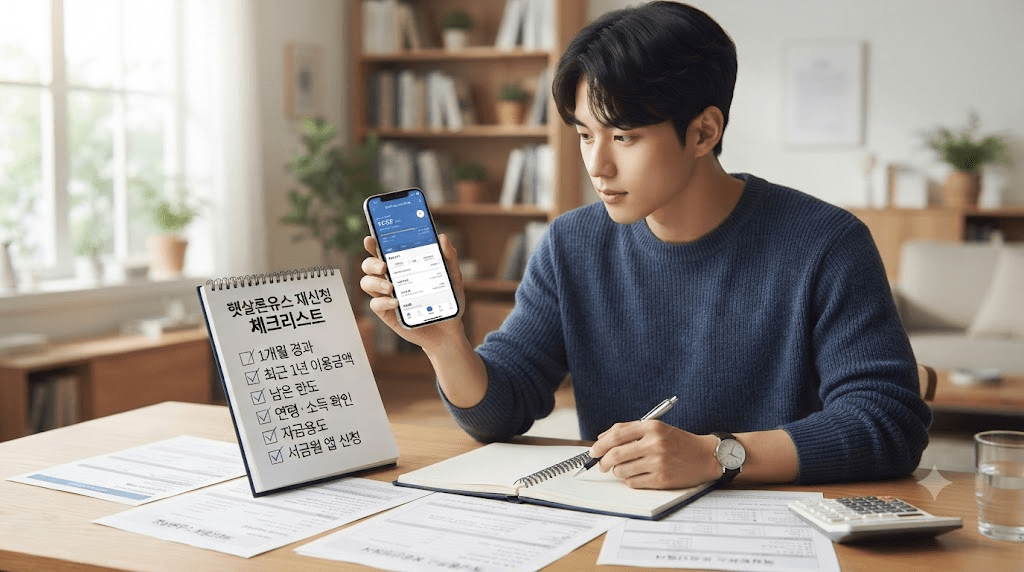 휴대전화 화면을 확인하는 남성