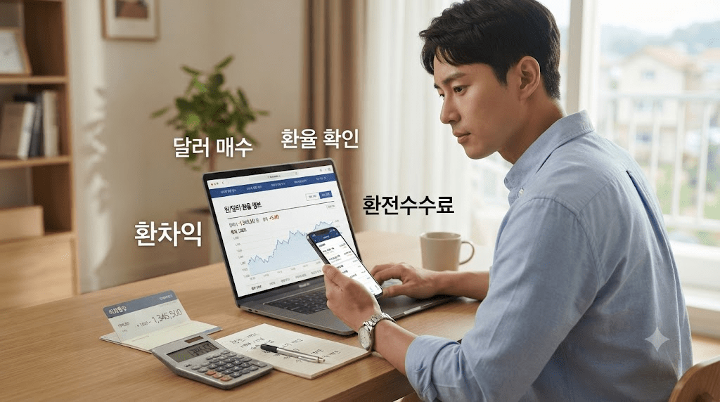 휴대전화 화면을 확인하는 남성