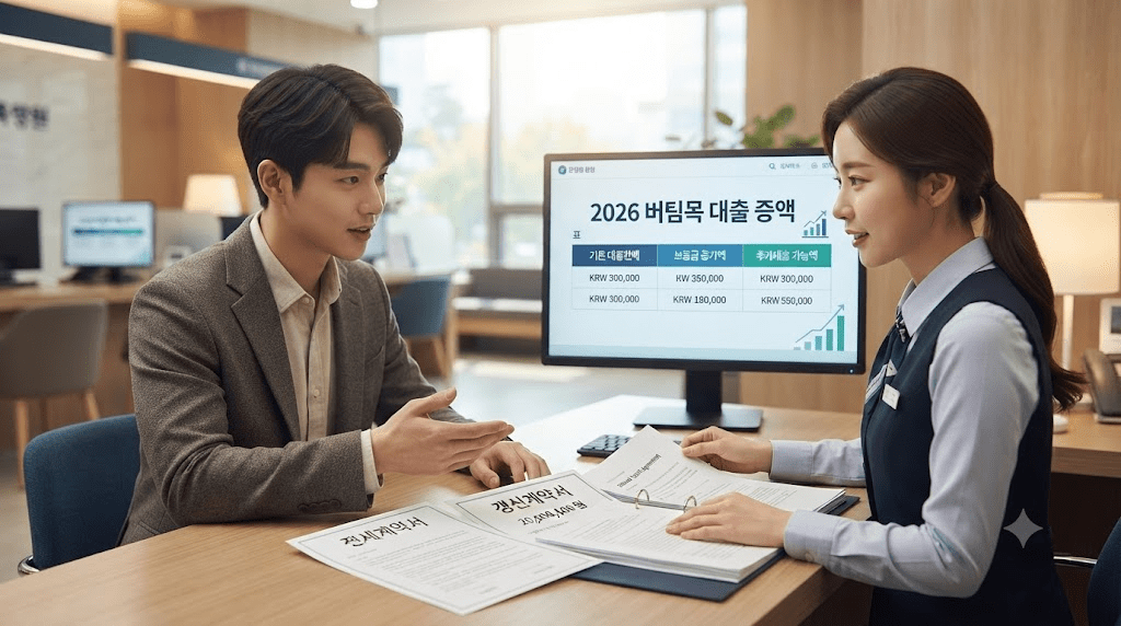 2026 버팀목 전세대출 한도 증액|보증금 인상·추가대출 조건과 신청방법