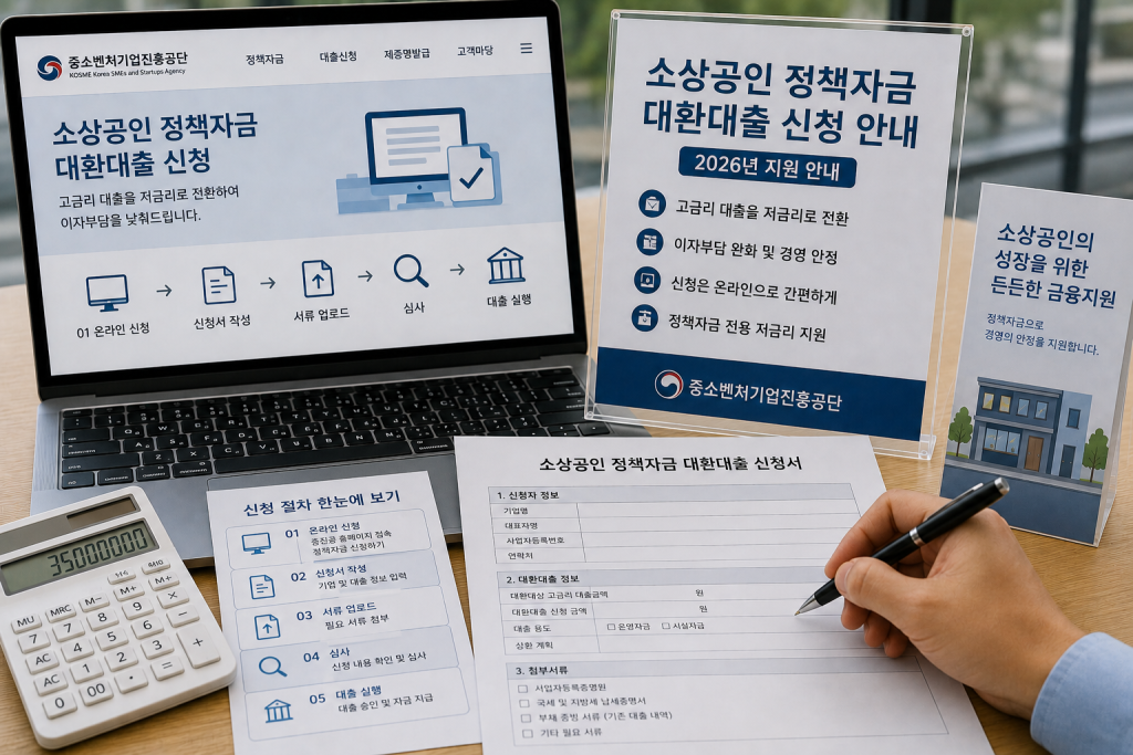 소상공인 정책자금 대환대출 신청 서류