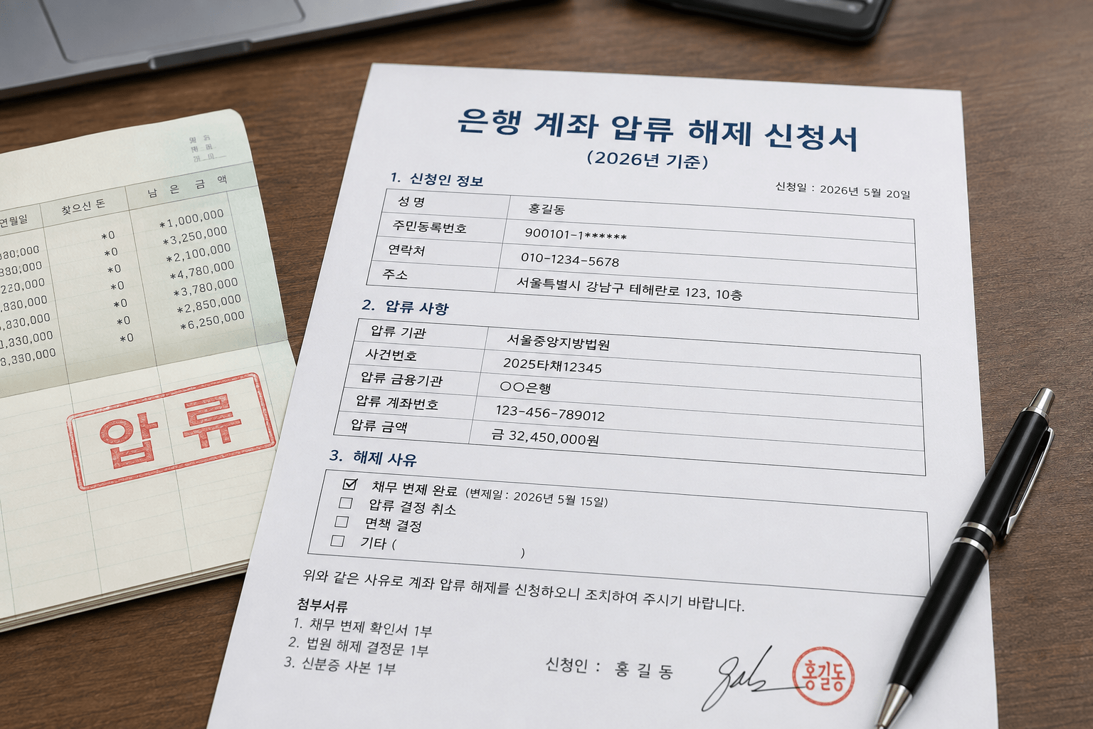 2026 통장 압류 해제 방법|압류된 계좌 돈 찾을 수 있을까?