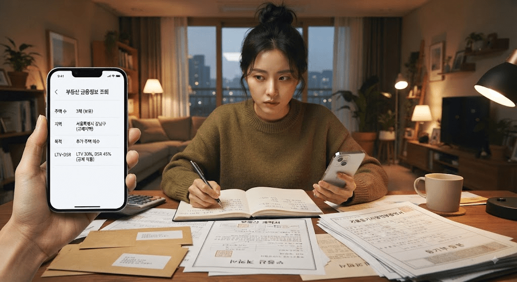 휴대전화 화면을 확인하는 남성