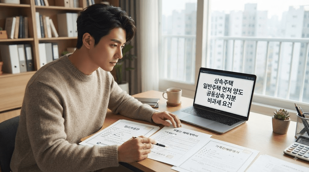 2026 상속주택 양도소득세 비과세｜일반주택 양도순서·공동상속 기준