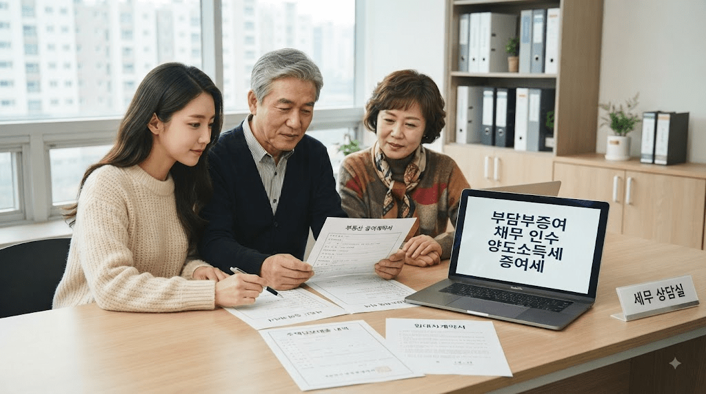 2026 부담부증여 양도소득세｜증여세·채무인수 계산방법 총정리
