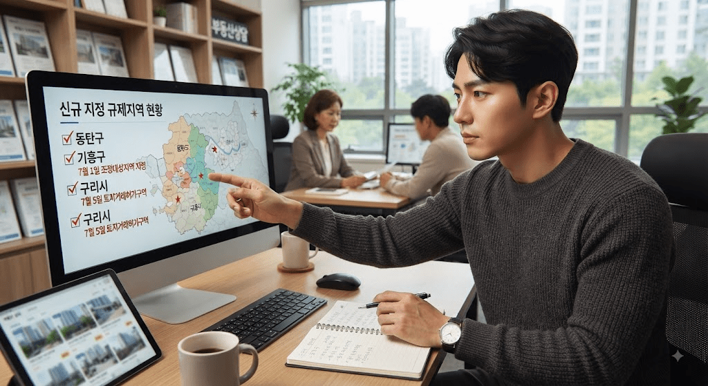노트북 또는 컴퓨터 화면과 서류를 확인하는 남성
