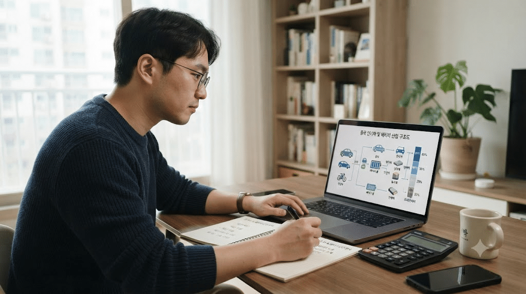 TIGER차이나전기차SOLACTIVE의 전기차·배터리 투자 구조를 확인하는 투자자