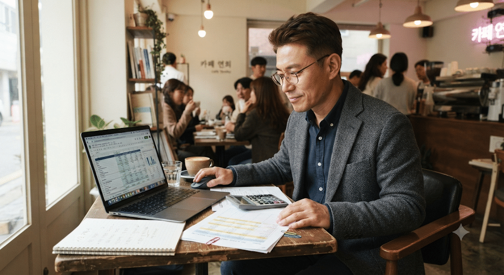 코인노래방 창업비용을 계산하는 예비 창업자