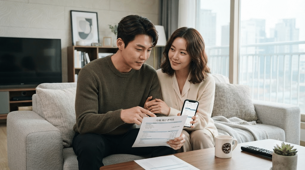당첨금별 로또 세금과 실수령액을 확인하는 부부